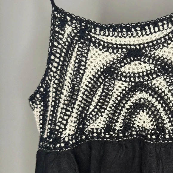 Zara Crochet and Linen Cotton Blend Dress - Picture 12 of 14